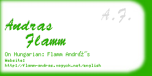 andras flamm business card